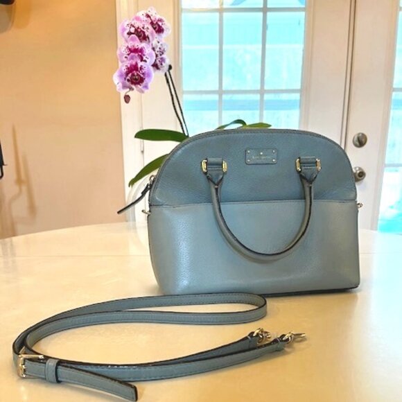 ☀️SALE☀️KATE SPADE Light Blue Cross body or Handbag - Picture 1 of 13